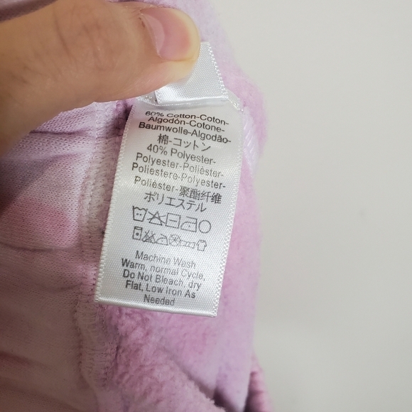 Free People Movement Work It Out Pink & White Tie Dye Fleece Jogger Sweatpants - Picture 13 of 13